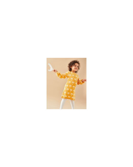 Robe tricot flocons