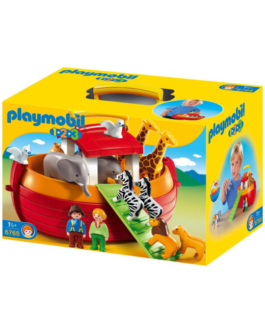 Playmobil 1.2.3. - Véhicule avec remorque à cheval PLAYMOBIL