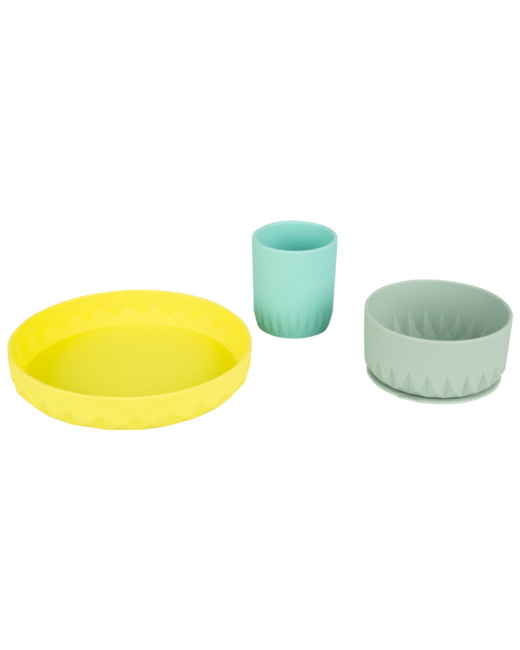 Set repas en silicone Origami - 3 pièces