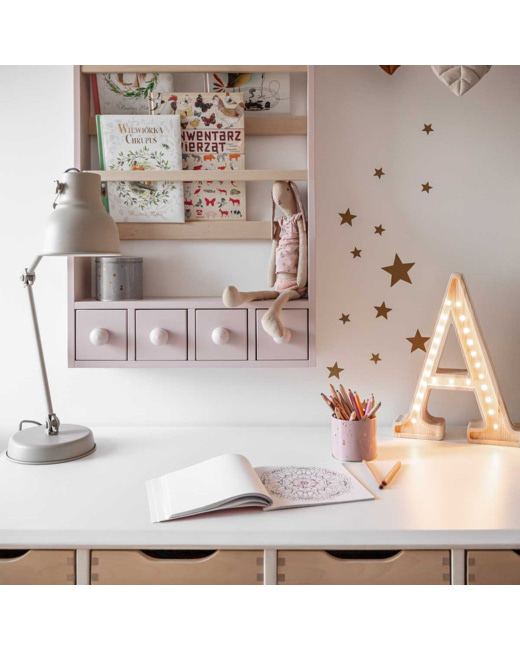 Ensemble de stickers étoiles dorées