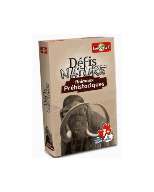 Jeu éducatif Défis nature Animaux Préhistoriques