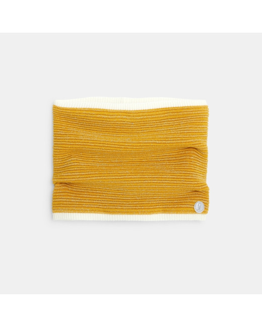 Snood en tricot irisé jaune fille