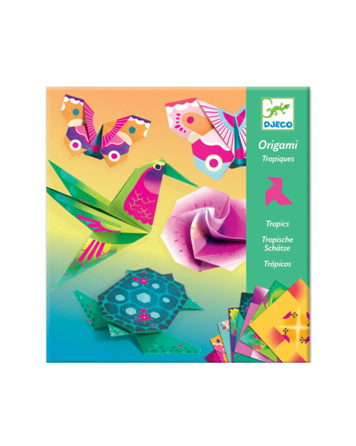 Pochette Origami Tropiques