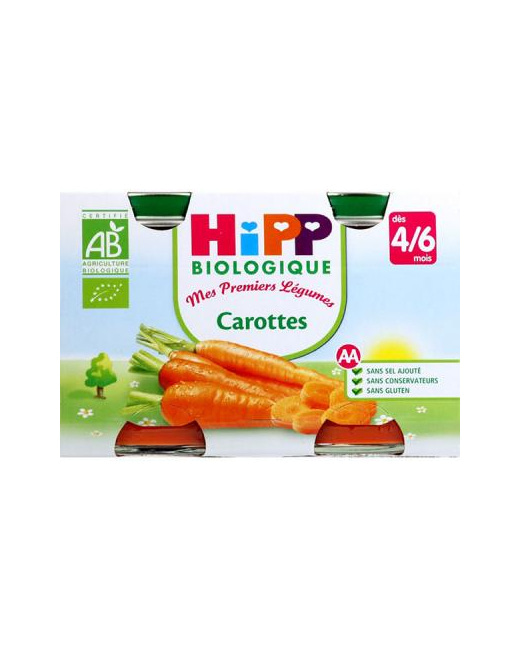Carottes - 2 pots x 125g - 4 mois