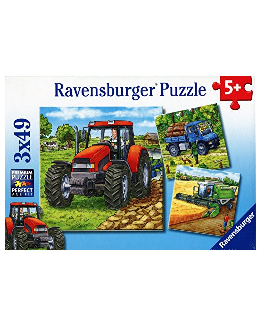 Puzzle - Machines agricoles - 3x49 pièces