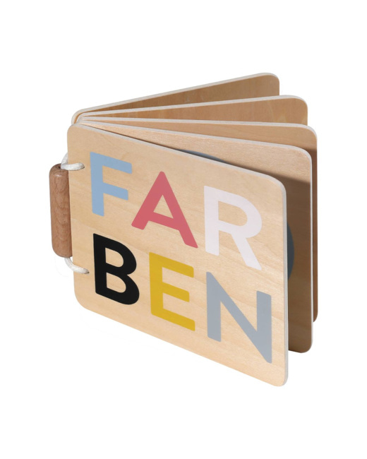 Livre d'éveil en bois