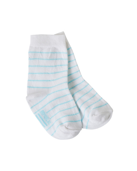 Chaussettes Bébé - Coton - Blanc/Sea
