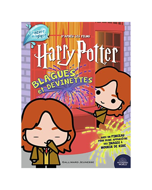 Livre Harry Potter - Blagues Et Devinettes (Peinture Magique)