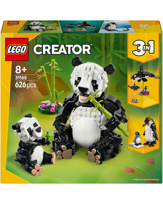 Creator 3-en-1 animaux sauvages : la famille de pandas