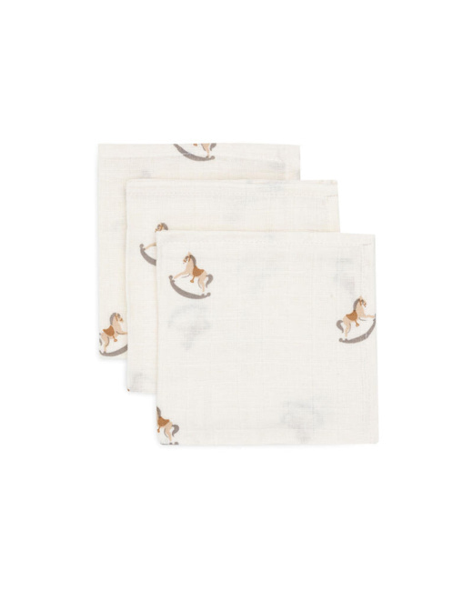 Lot de 3 serviettes en gaze de coton