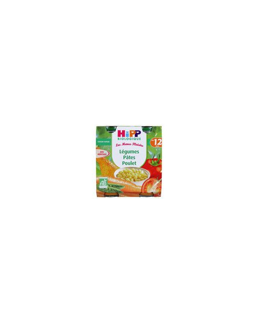 Légumes pâtes poulet - 2 pots x 250g - 12 mois