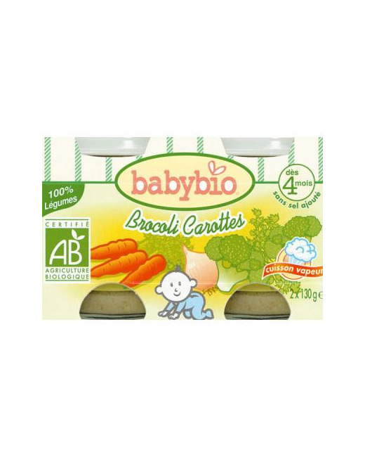 BIO Brocoli Carottes 130 g dès 4 mois
