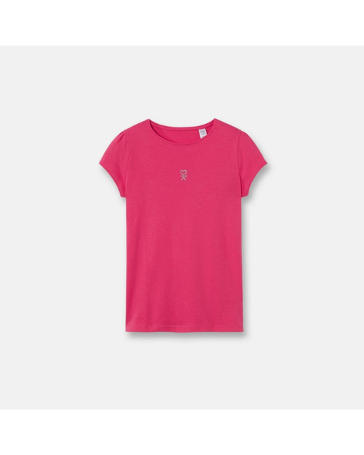 T-shirt basique rose fille