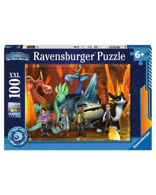 Puzzle Dresseurs de dragon / Dragons : les neuf royaumes - de 6 ans