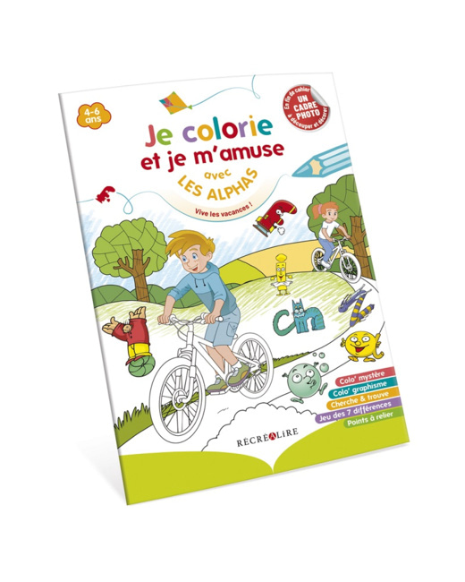 Livre Je colorie et je m'amuse avec Les Alphas - Vive les vacances !