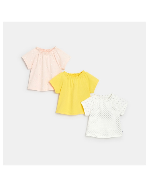 T-shirt col élastiqué