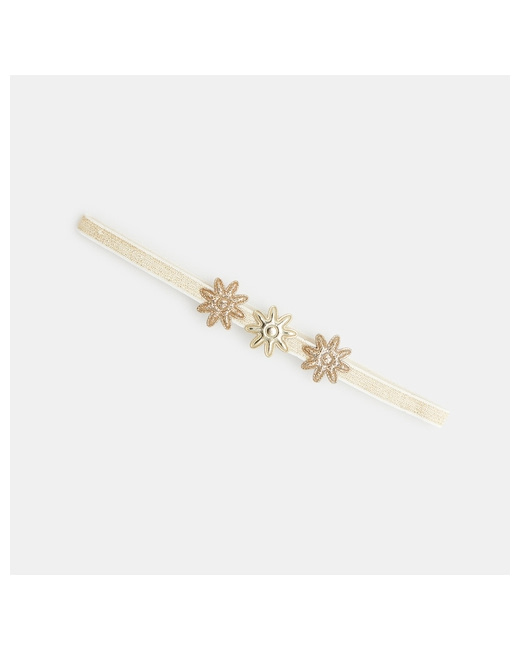 Headband brillant fleuri à élastique