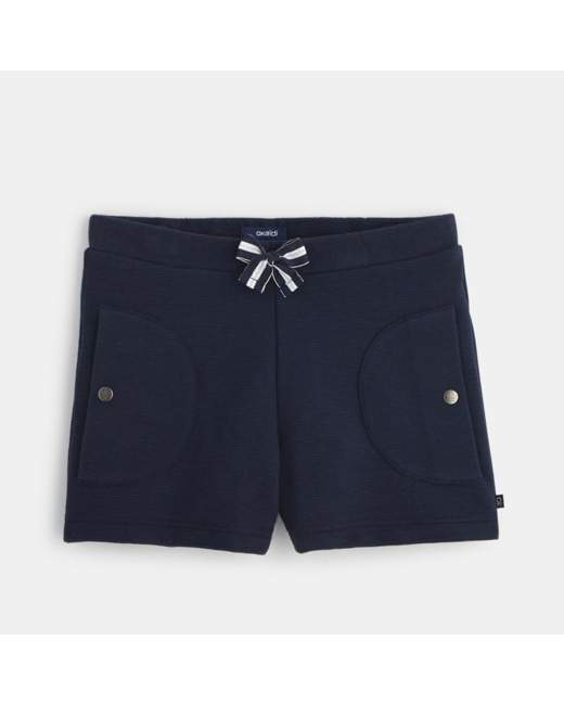Short marin chic bleu fille