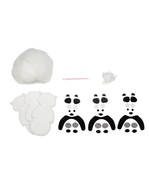 Kit à Coudre En Feutrine Pandas - Booly