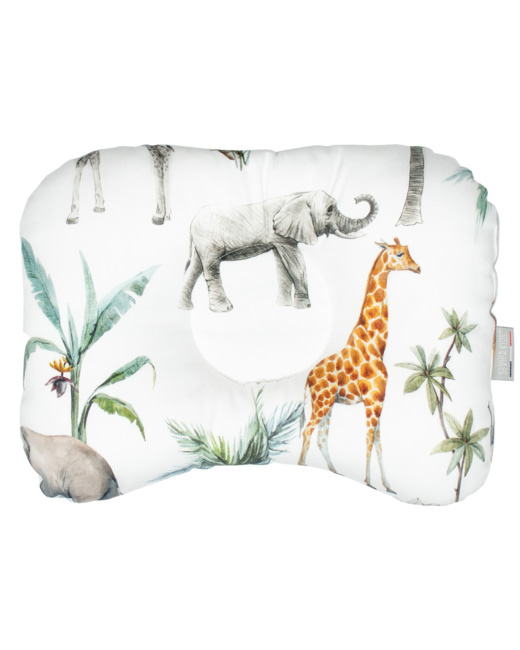 Coussin cale-tête ergonomique en coton Safari