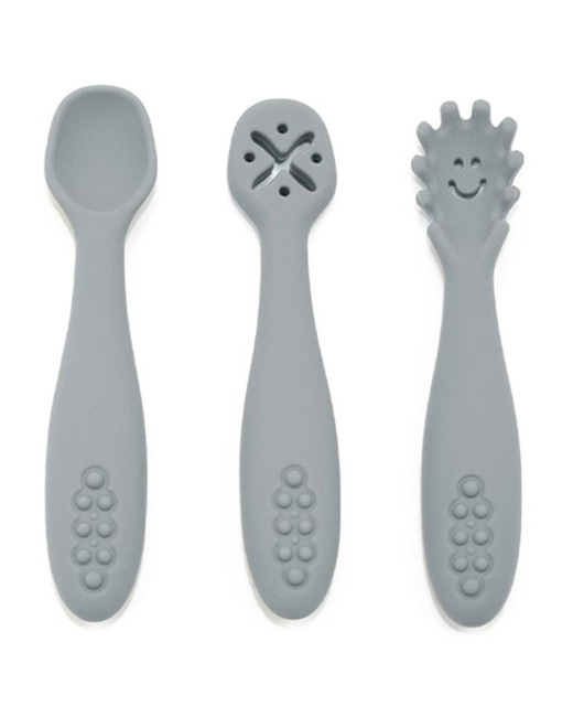 Set de 3 cuillères d'apprentissage en silicone