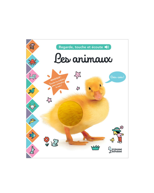 Livre Regarde, touche et écoute - Les animaux