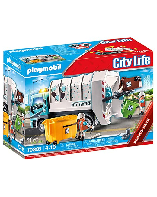 Playmobil City Life - Camion poubelle avec effet lumineux