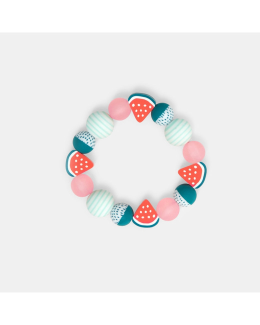 Bracelet de perles fantaisie fruits rose fille