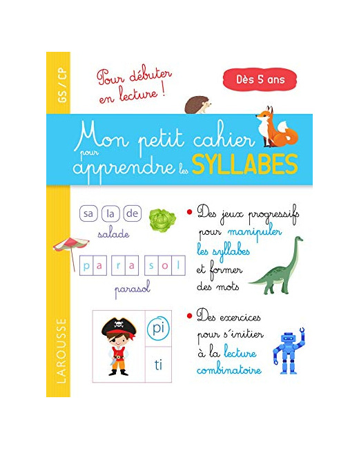 Mon petit cahier pour apprendre les SYLLABES