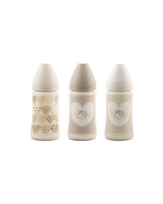 Biberon Collection White 270ml – Tétine Silicone 3 vitesses