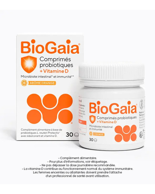 BioGaia® Comprimés probiotiques + vitamine D