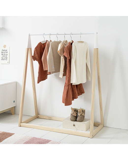 Portant à vêtements bois