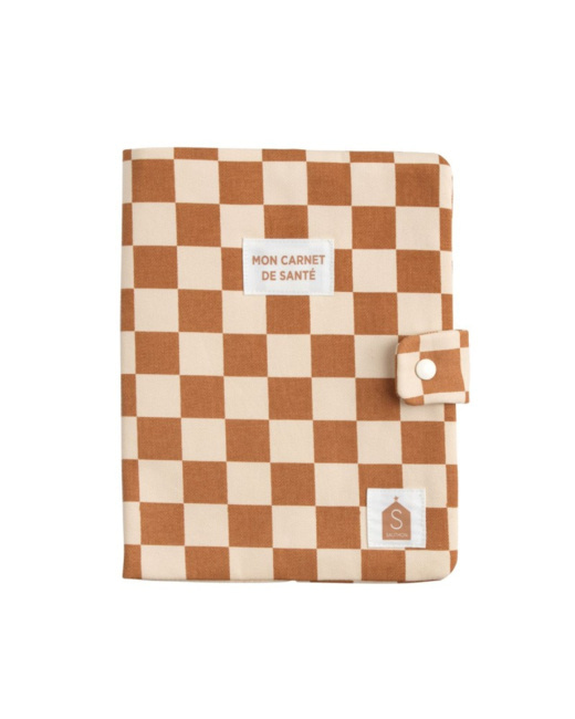Protège carnet de santé damier Petit Chou