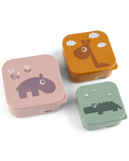 Boites à goûter lot de 3