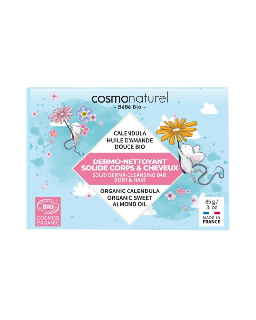 Dermo-nettoyant solide corps et cheveux Bébé Bio
