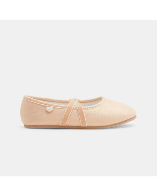 Chaussons ballerines irisés rosess fille