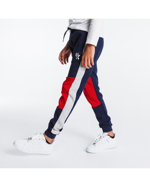 Pantalon de jogging colorblock bleu garçon