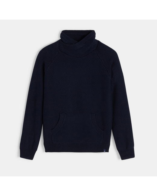 Pull kangourou bleu garçon