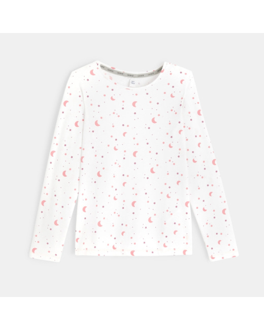 T-shirt imprimé thermorégulant rose fille