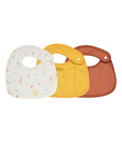 Lot de 3 bavoirs naissance