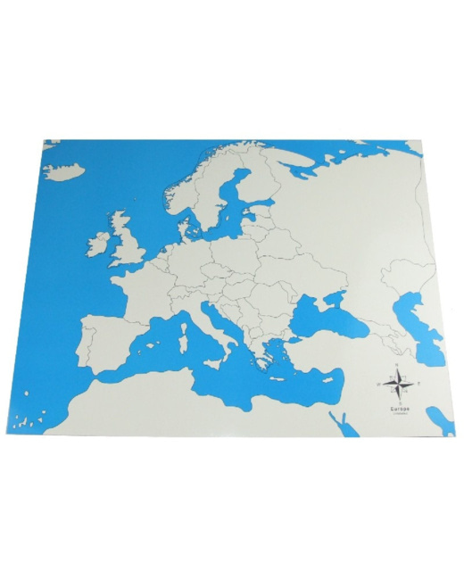 Carte de l'Europe vierge