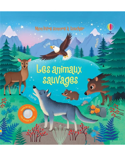 Mon Livre Sonore À Toucher - Les Animaux Sauvages