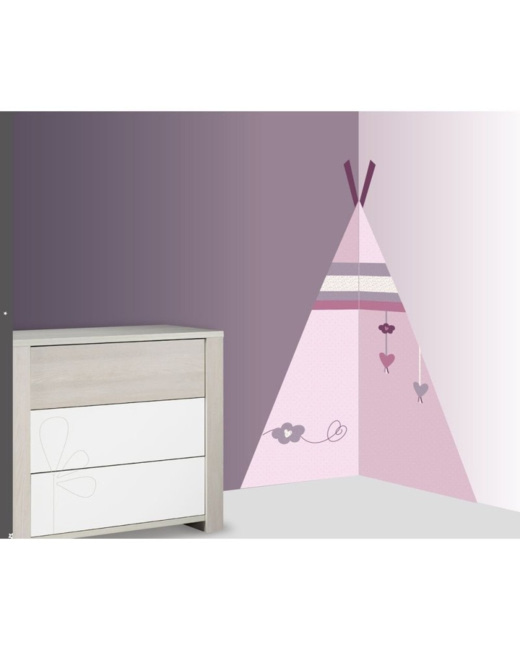 Stickers muraux tipi Mamzelle Bou