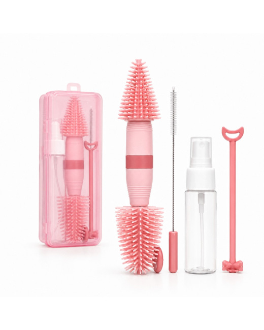 Brosse de nettoyage 3 en 1 pour tire-lait et biberons
