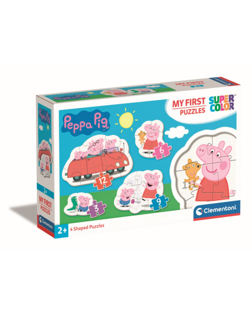 Puzzle Peppa Pig - 1x3 + 1x6 + 1x9 + 1x12 pièces