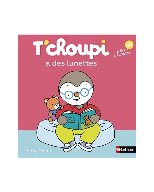 Livre T'choupi a des lunettes