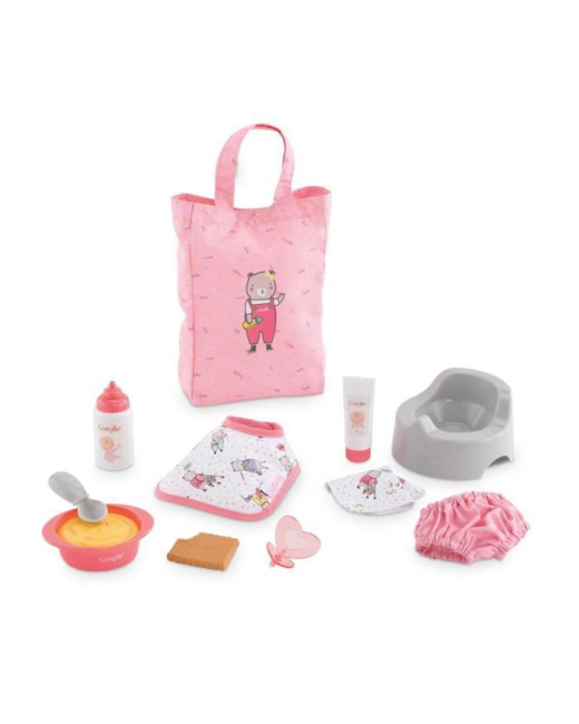 Grand coffret repas et change pour poupon