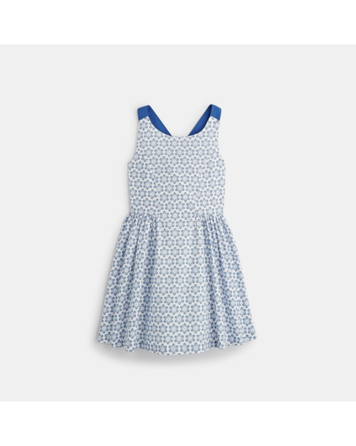 Robe sans manches bleue fille