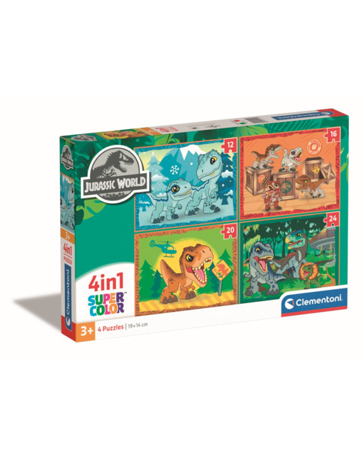 Puzzle Jurassic World - 1x12 + 1x16 + 1x20 + 1x24 pièces