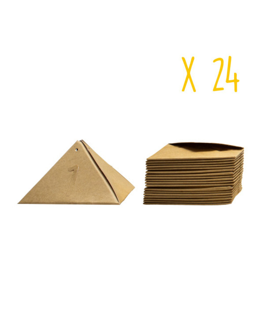 Boîtes En Carton Avec Nombres Adhésifs